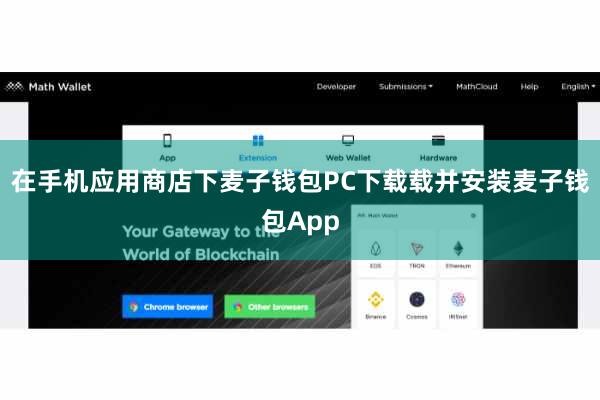 在手机应用商店下麦子钱包PC下载载并安装麦子钱包App